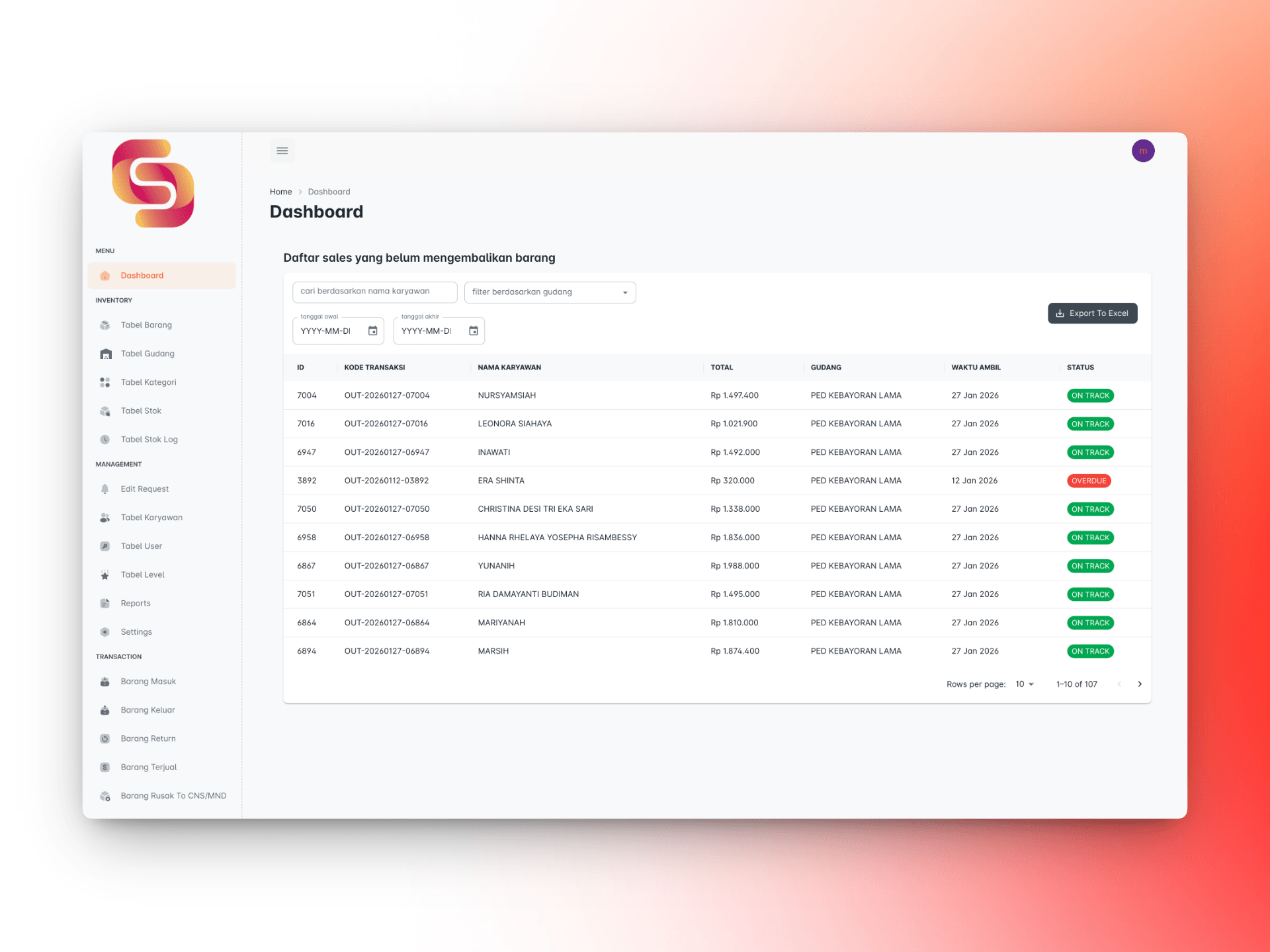 Stock & Sales Management System